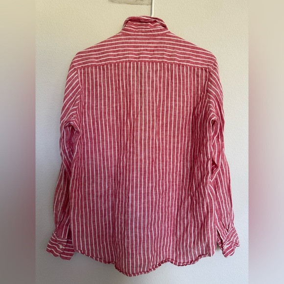 Frank & Eileen “Eileen” Linen stripe button down shirt XS - Picture 5 of 7